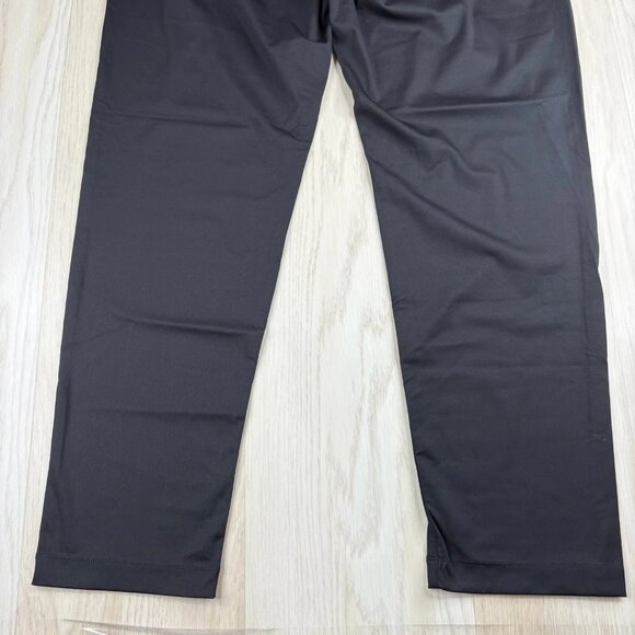 Redvanly Mens Black Flat Front Bradley Classic Straight Chino Pant Size XL - Picture 6 of 10
